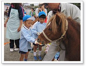 移動動物園写真